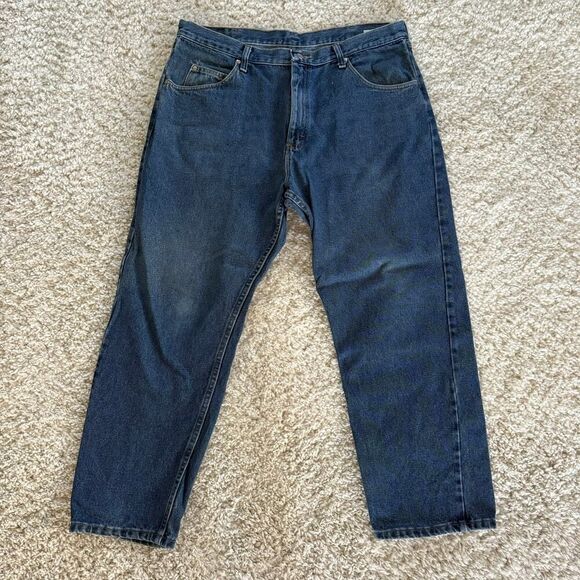 Wrangler Relaxed Fit Jeans Blue 38x29 - Picture 2 of 10